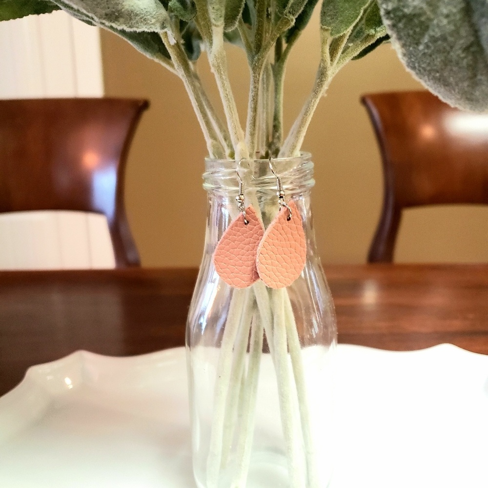 Little Lady Leather Teardrop Earrings